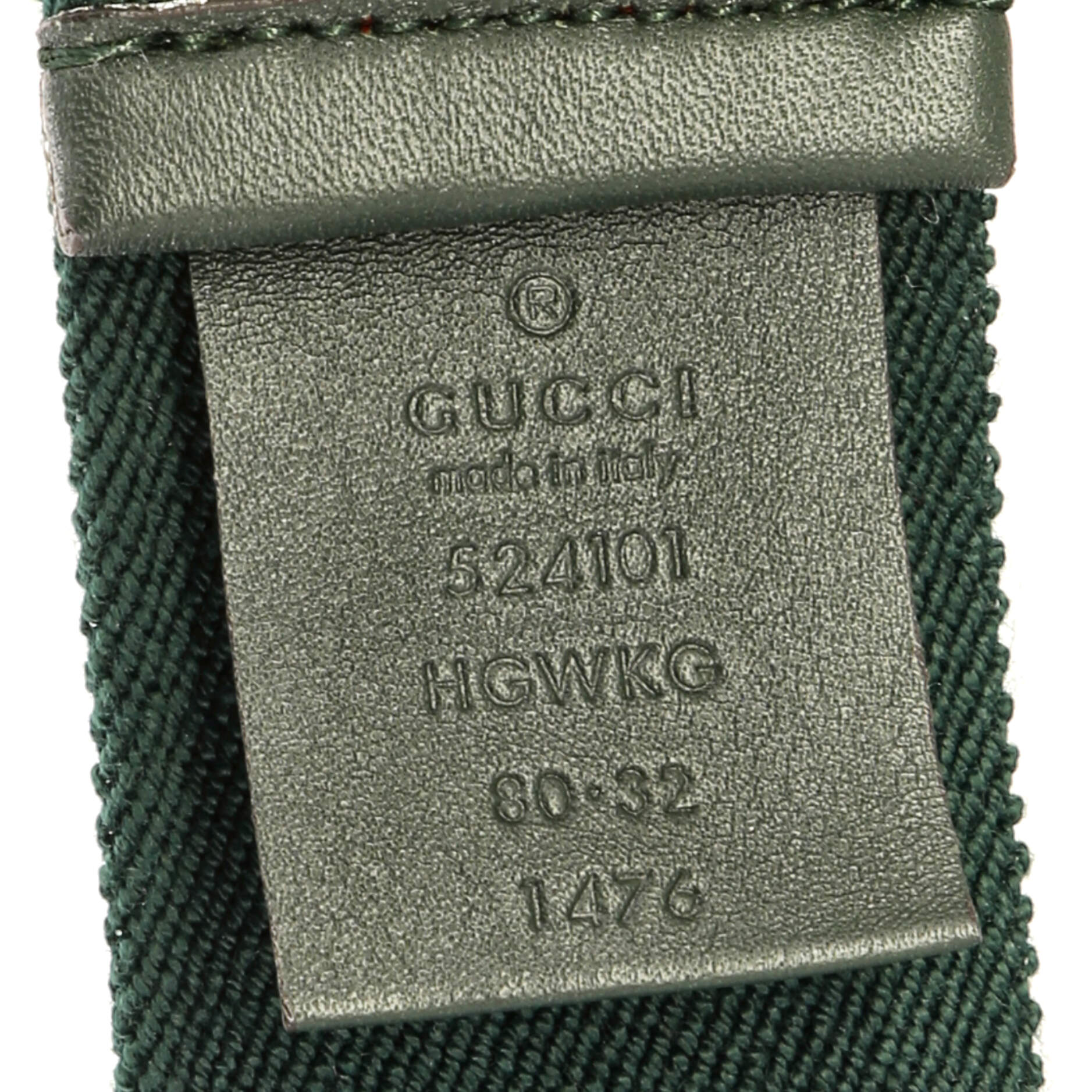 GG Torchon Web Belt Canvas Wide 80
