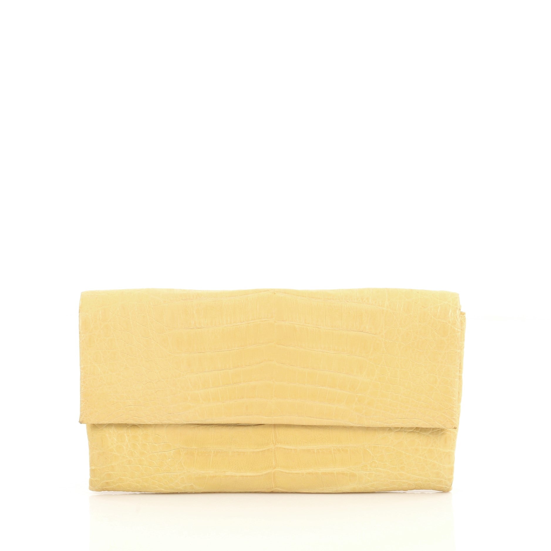 Flap Clutch Crocodile Long