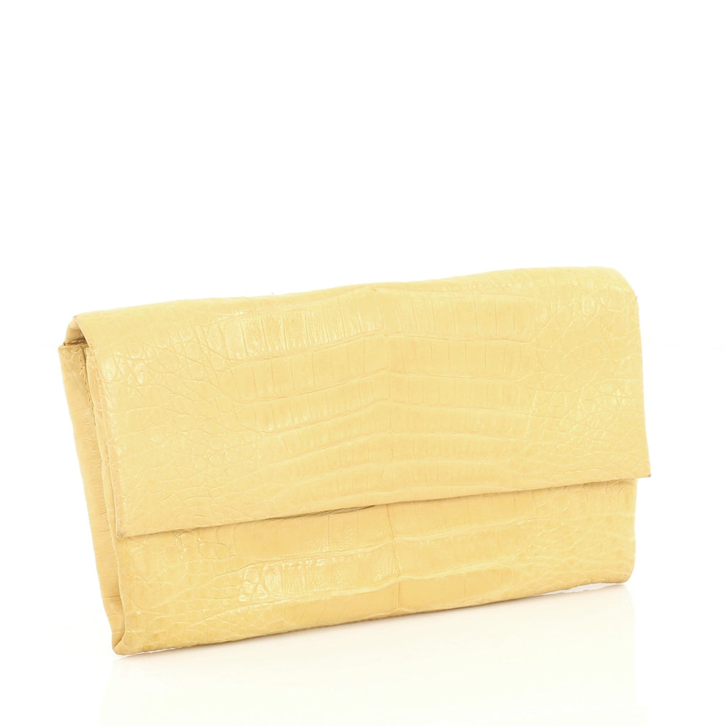 Flap Clutch Crocodile Long