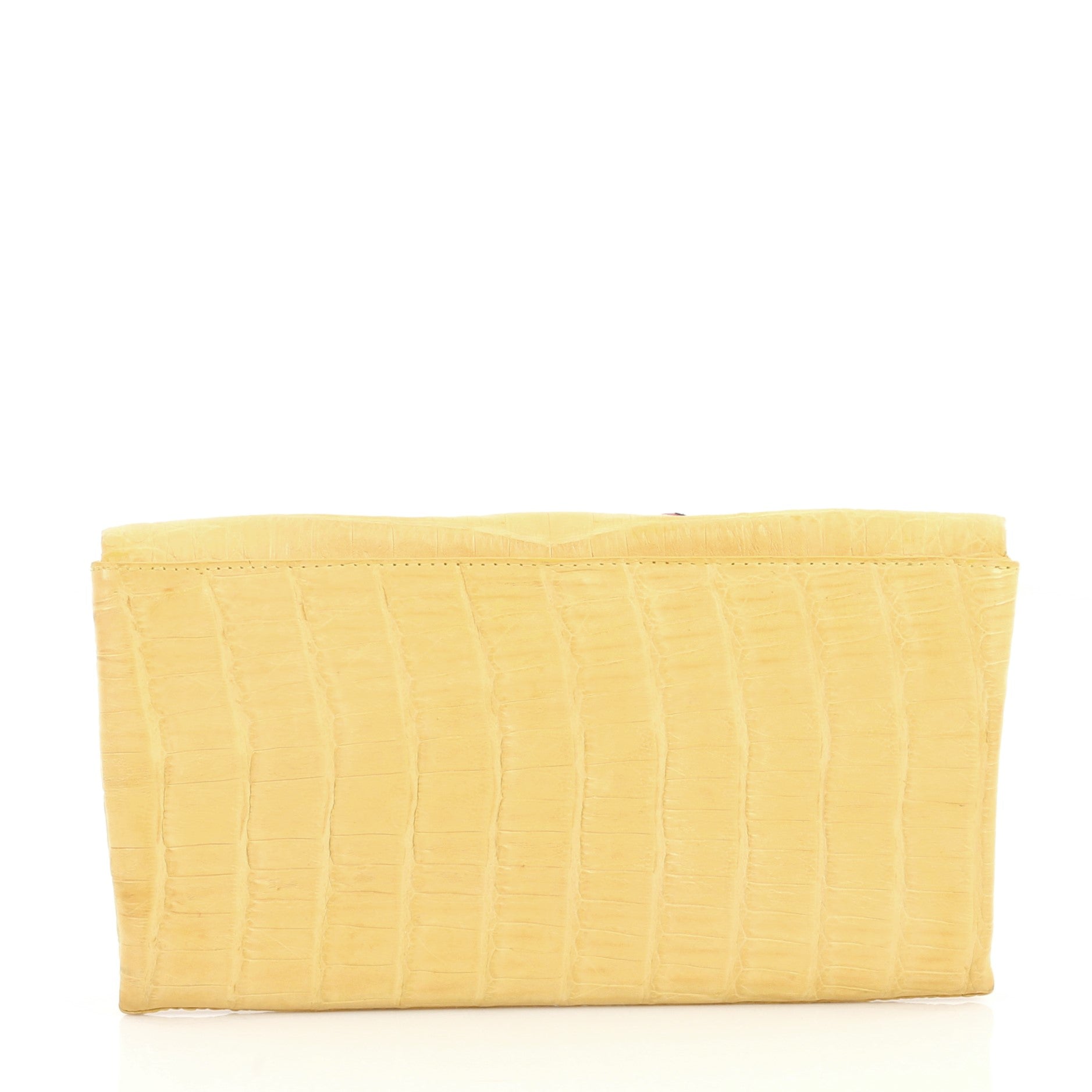 Flap Clutch Crocodile Long