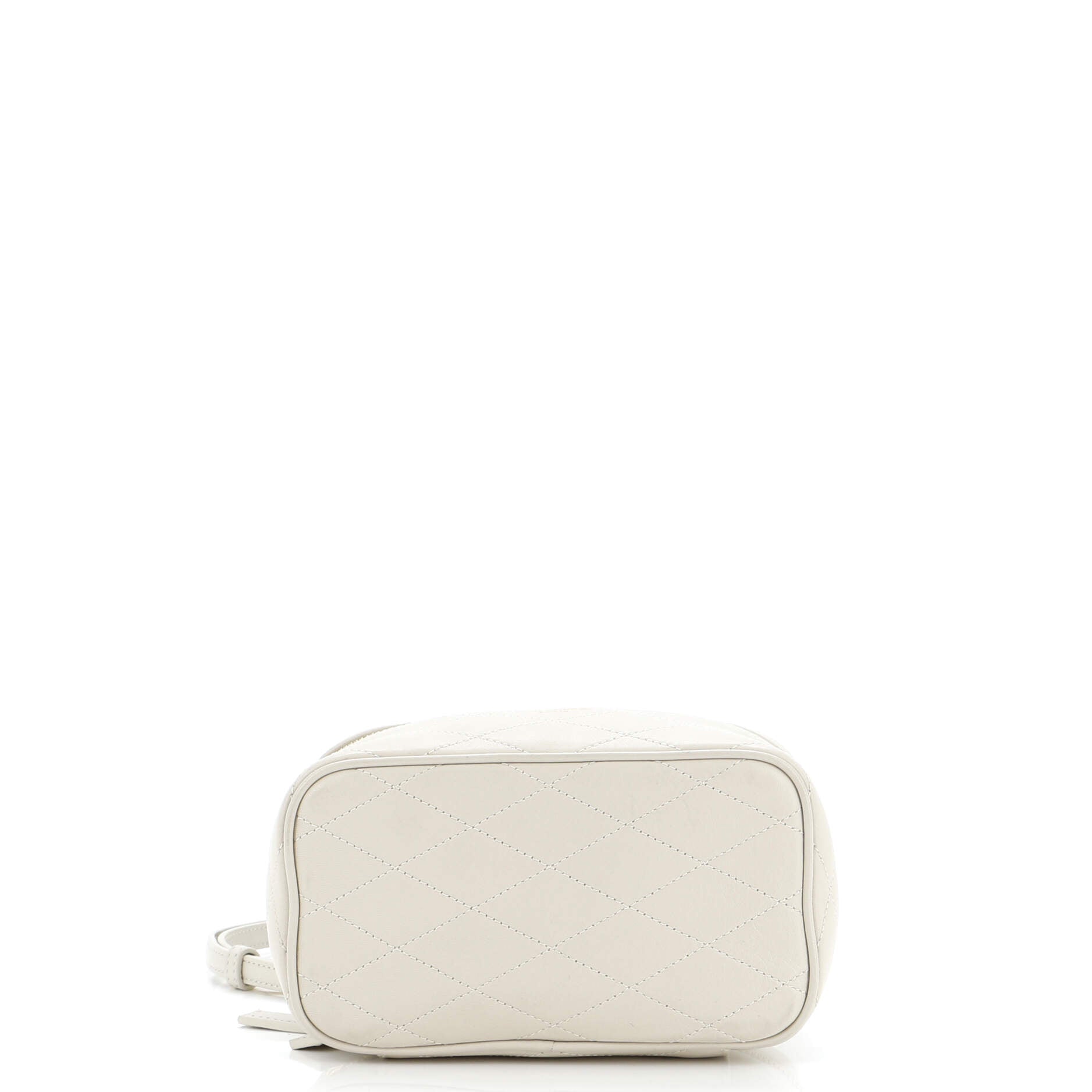 Top Handle Convertible Vanity Bag Quilted Leather Mini