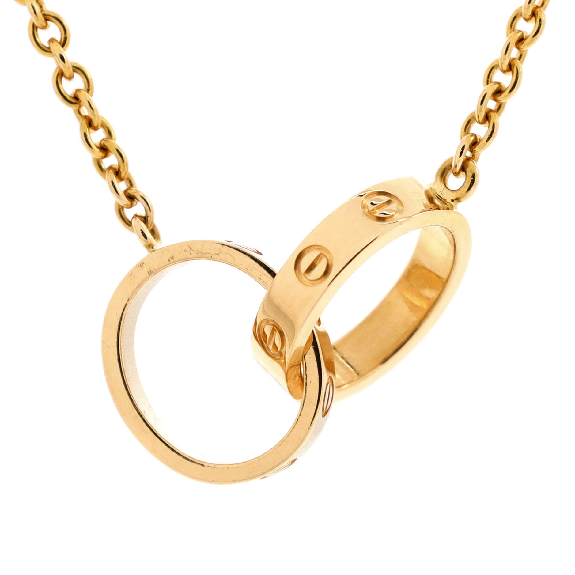 Love Interlocking Necklace 18K Yellow Gold