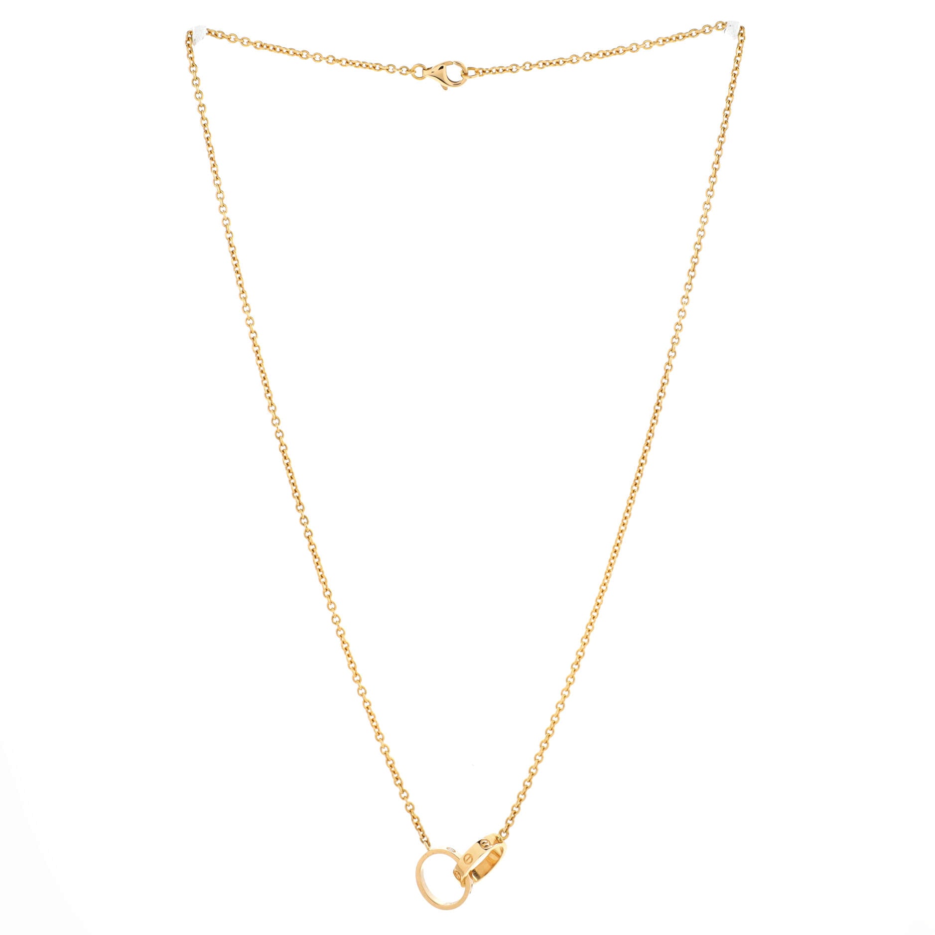 Love Interlocking Necklace 18K Yellow Gold