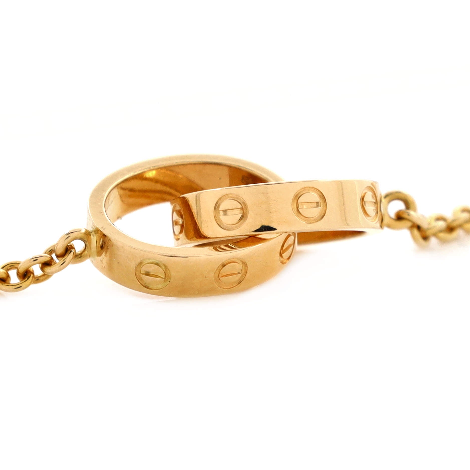 Love Interlocking Necklace 18K Yellow Gold
