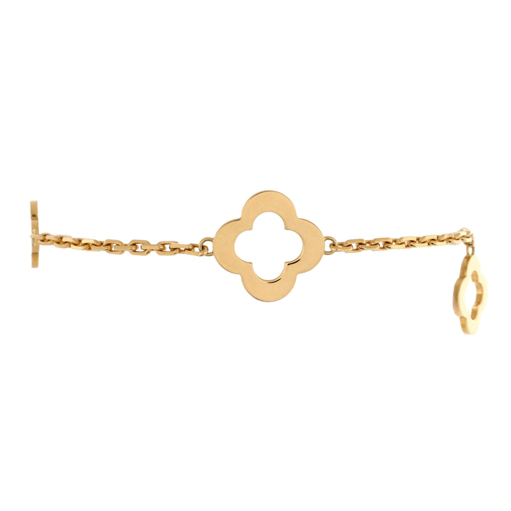 Byzantine Alhambra 3 Motifs Bracelet 18K Yellow Gold