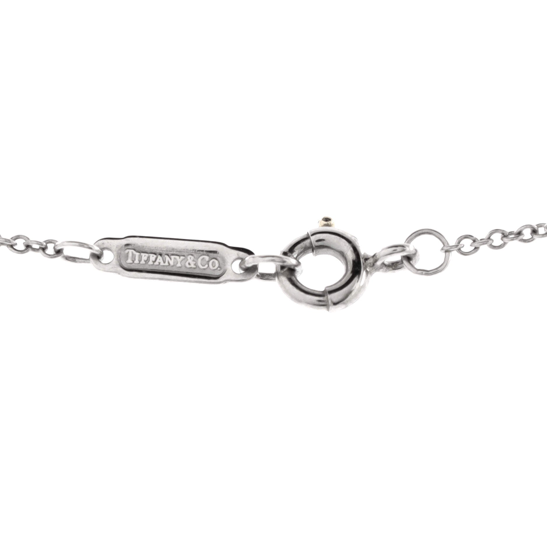 Garden Flower Pendant Necklace Platinum and Diamonds