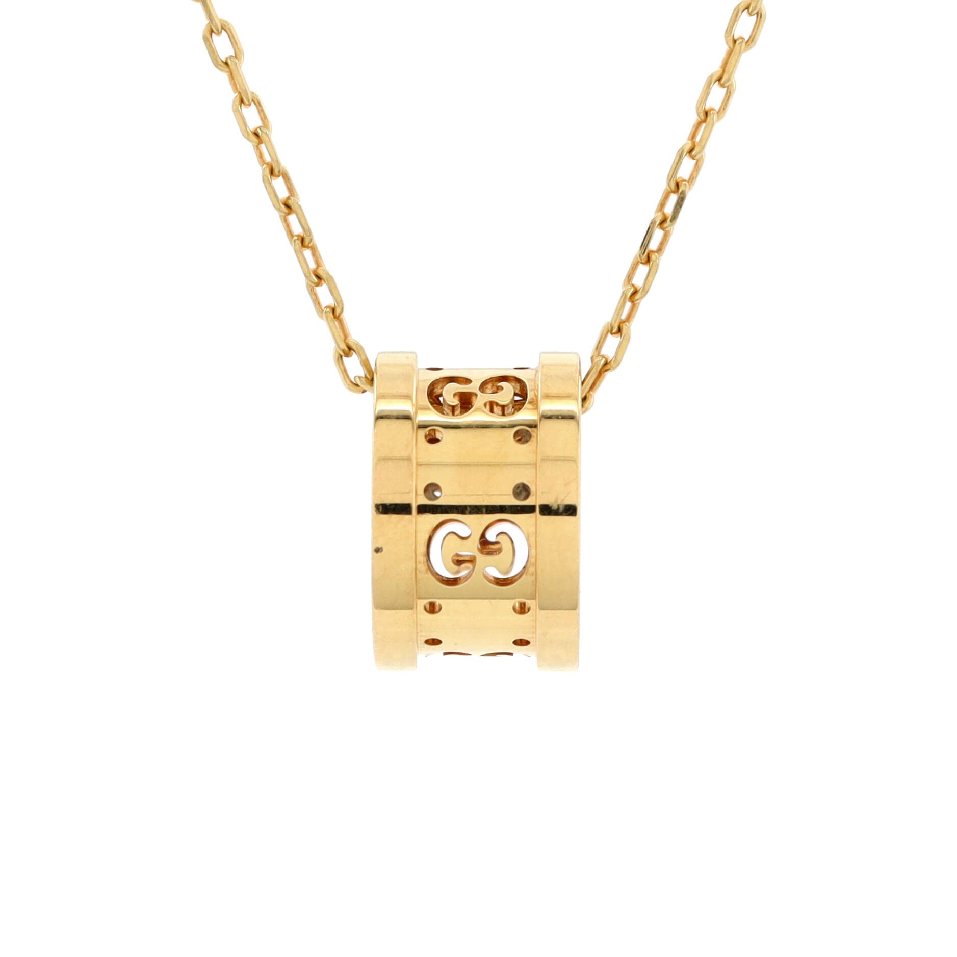 Icon Twirl Pendant Necklace 18K Yellow Gold