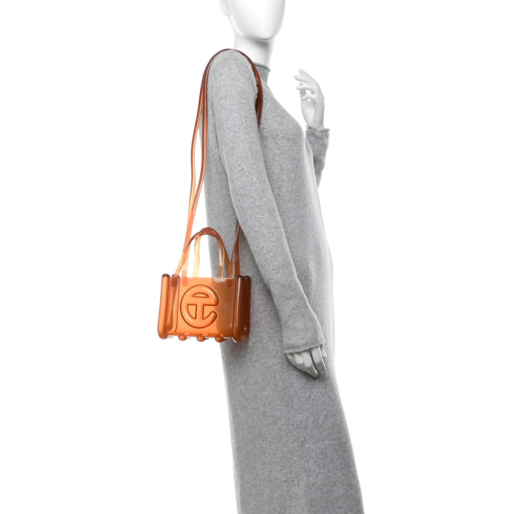 x MELISSA Jelly Small Shopping Bag Clear Brown