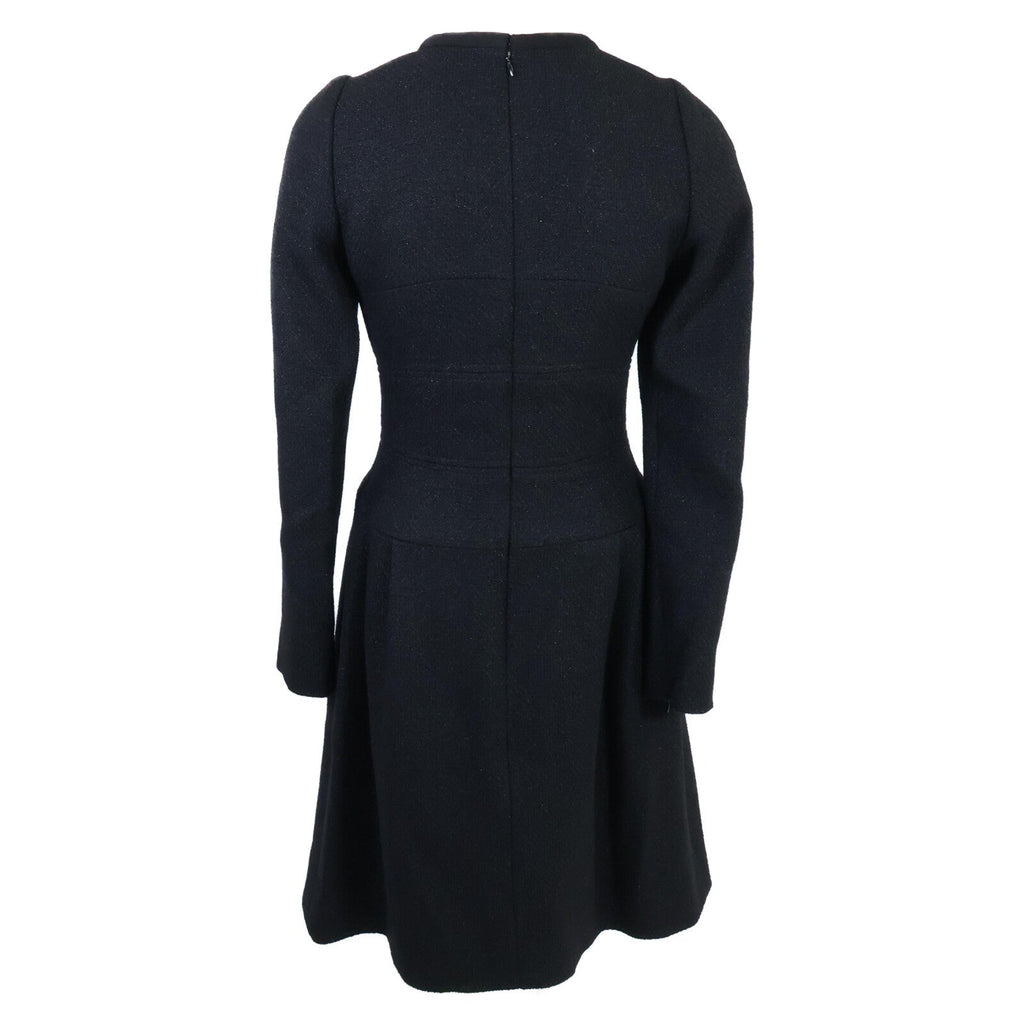 Chanel Coco Mark Plate Wool Dress