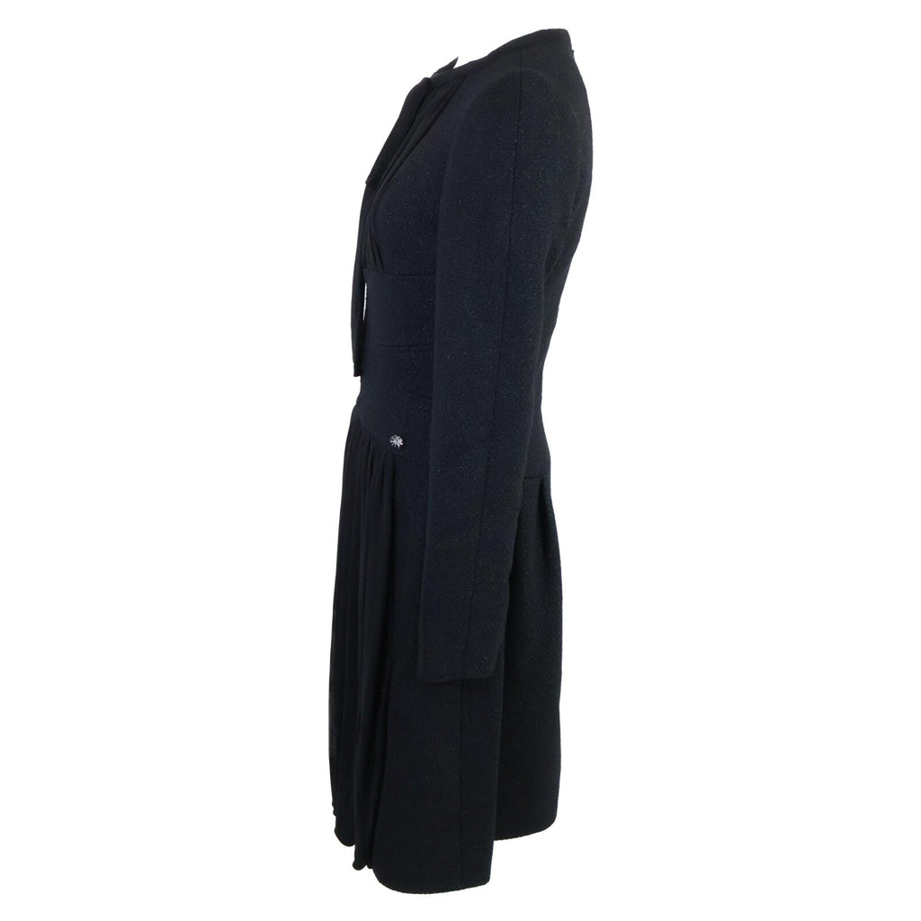 Chanel Coco Mark Plate Wool Dress