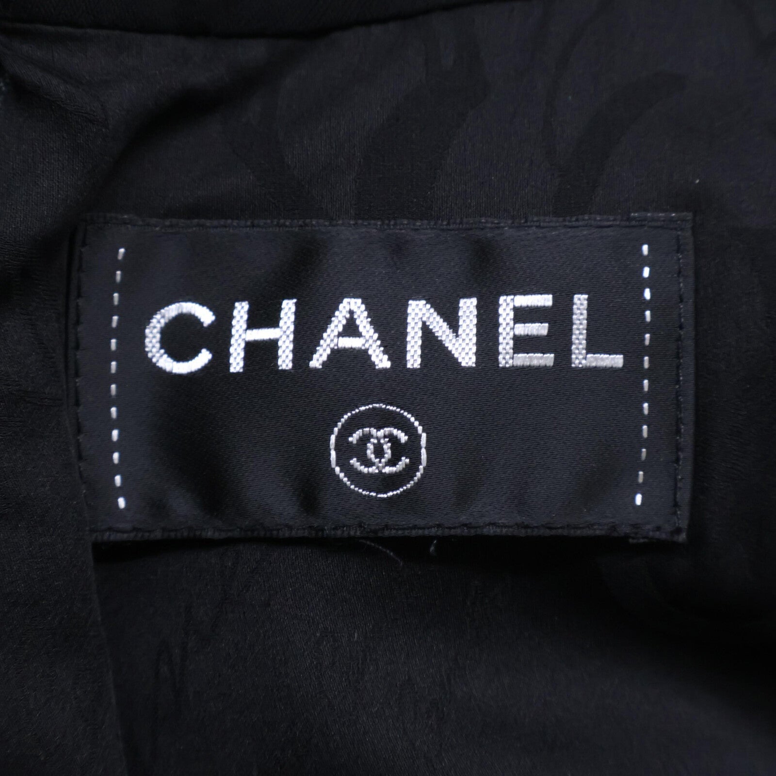 Chanel Coco Mark Plate Wool Dress
