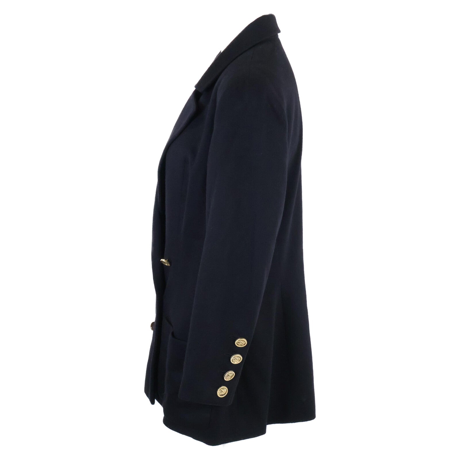 Chanel 100% Cashmere Double-Breasted Jacket