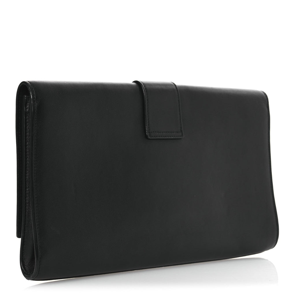 Calfskin Classic Y Ligne Clutch Black
