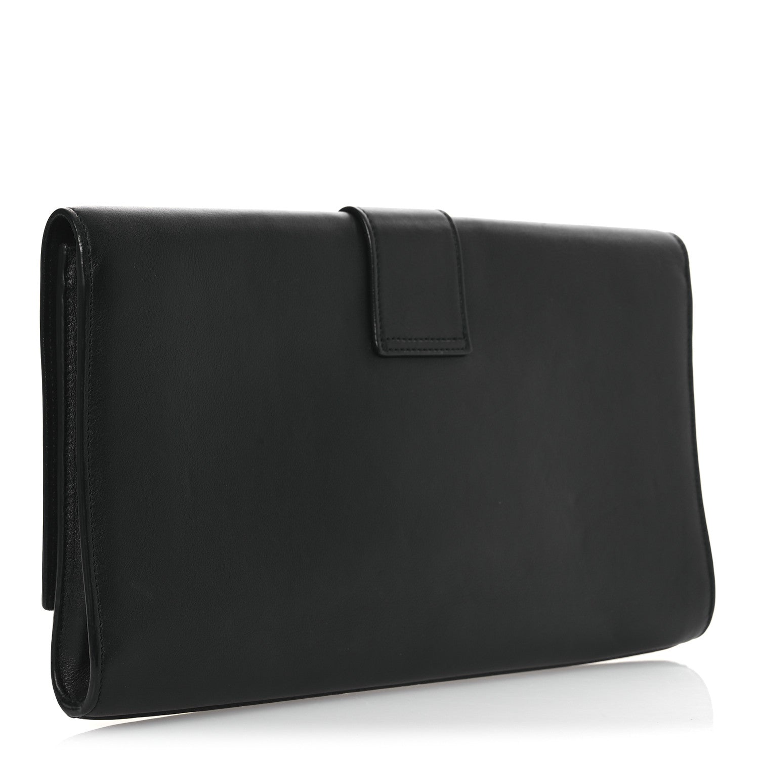Calfskin Classic Y Ligne Clutch Black