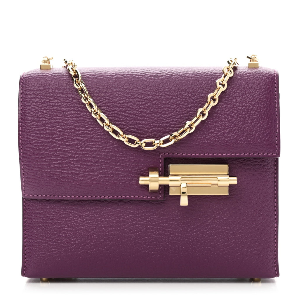 Chevre Mysore Mini Verrou Chaine Bag Anemone