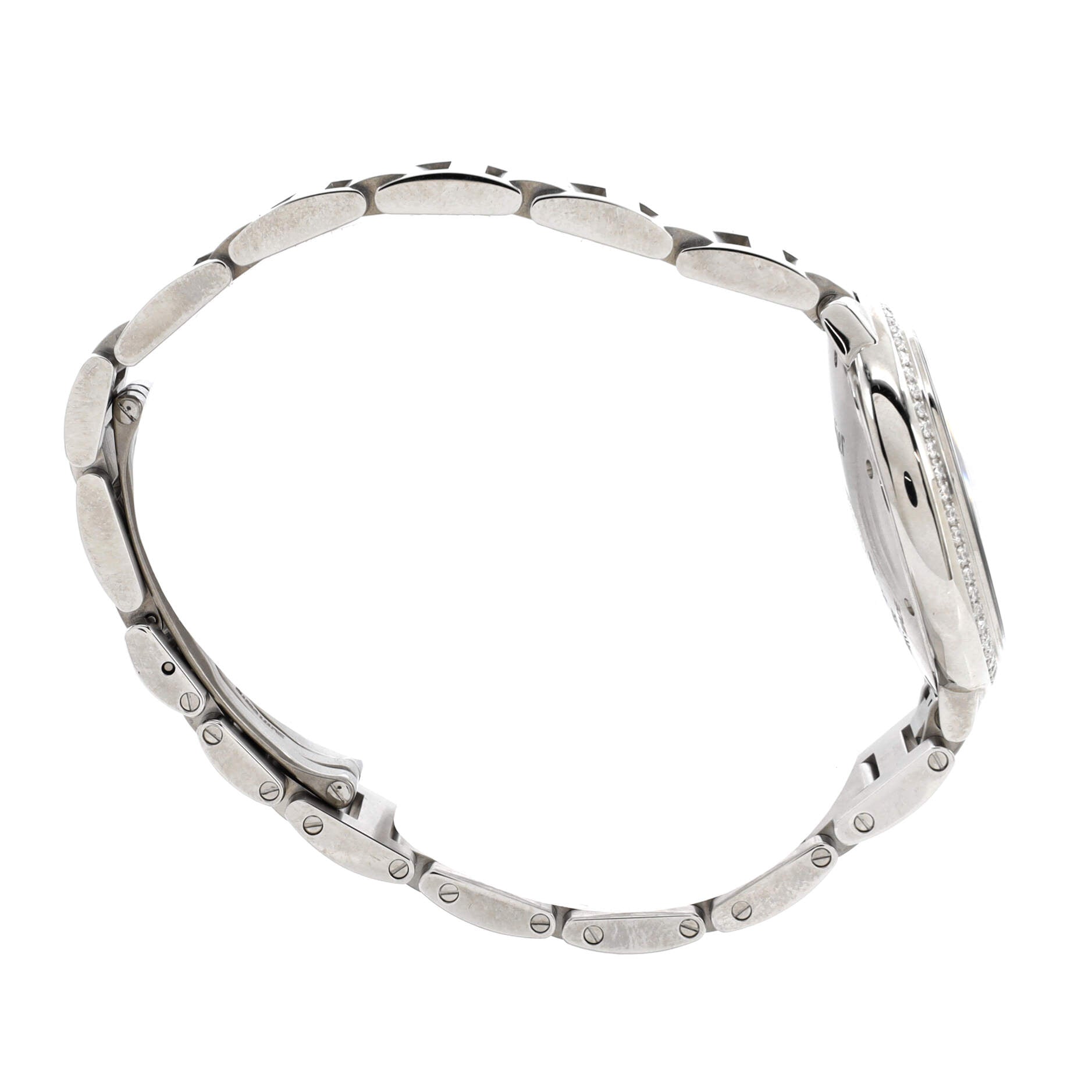 Ballon Bleu de Cartier Automatic Watch Stainless Steel with Diamond Bezel 33