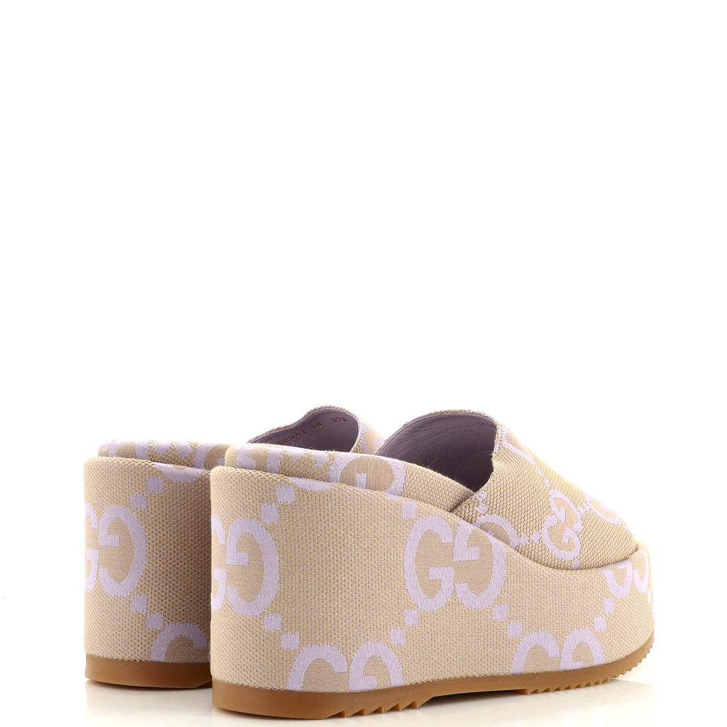 Women's Angelina Platform Wedge Sandals GG Canvas