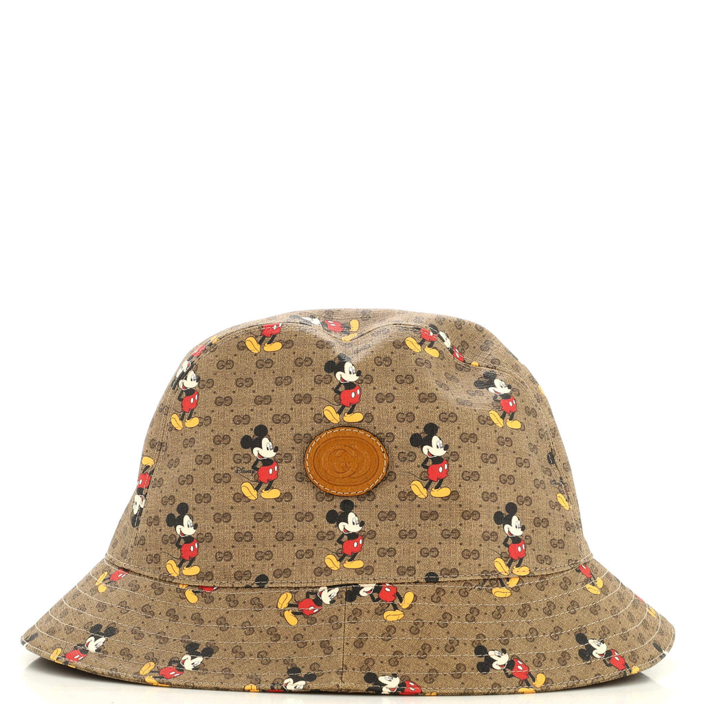 Disney Mickey Mouse Bucket Hat Printed Mini GG Coated Canvas