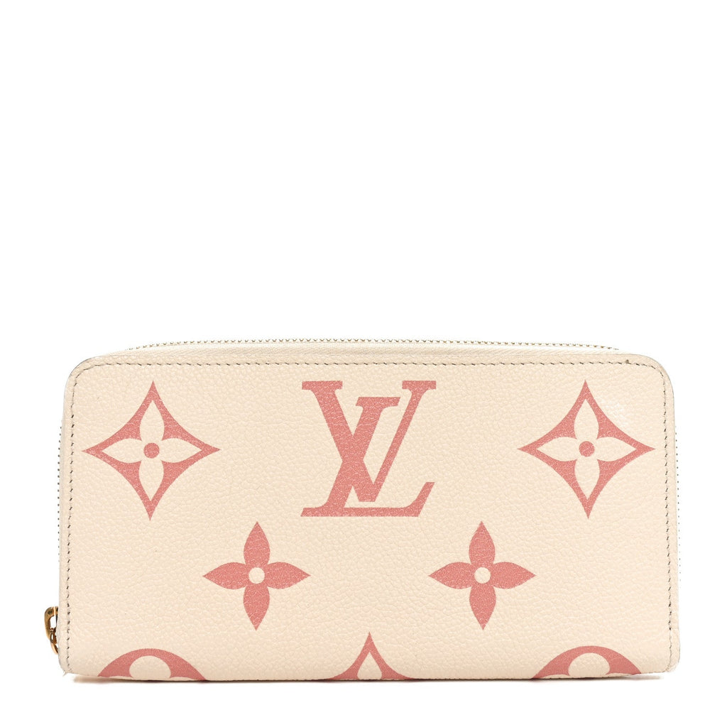 Empreinte Monogram Giant Zippy Wallet Creme Bois De Rose