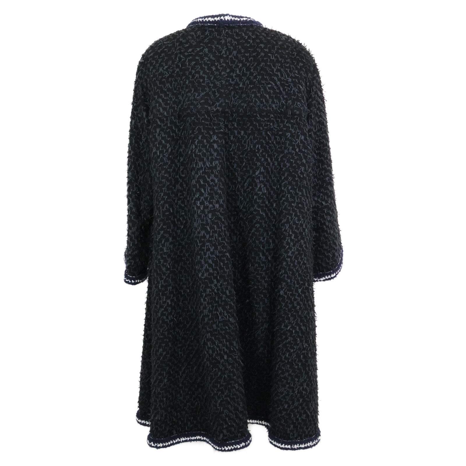 Chanel 22AW P73170V64561 Bijou Button Rayon Long Coat