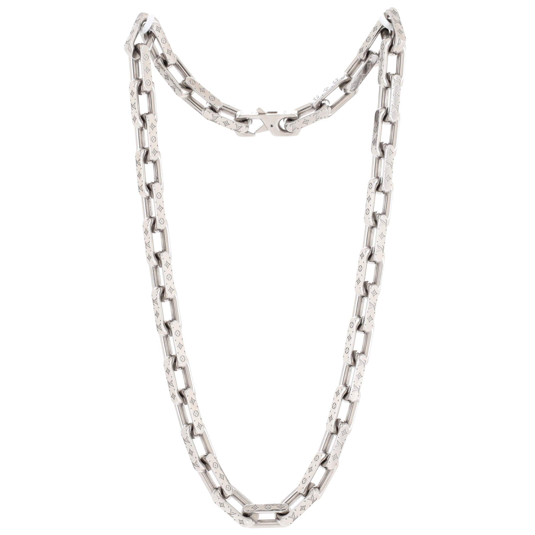 Monogram Chain Necklace Metal
