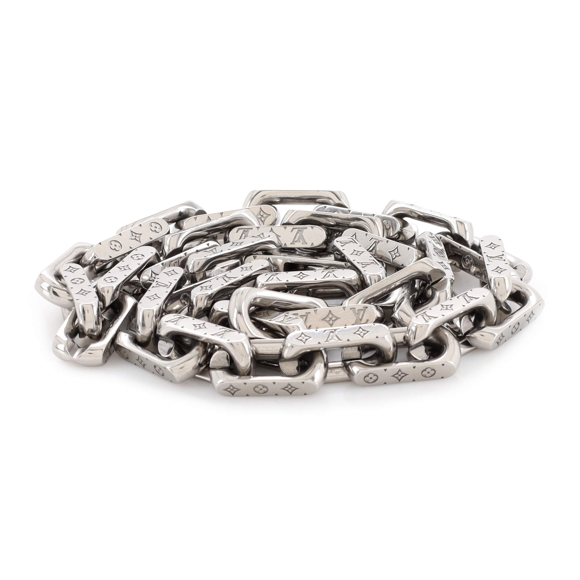 Monogram Chain Necklace Metal
