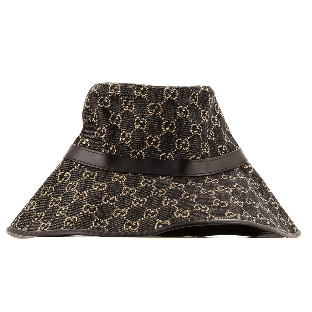 Wide Brim Hat GG Denim