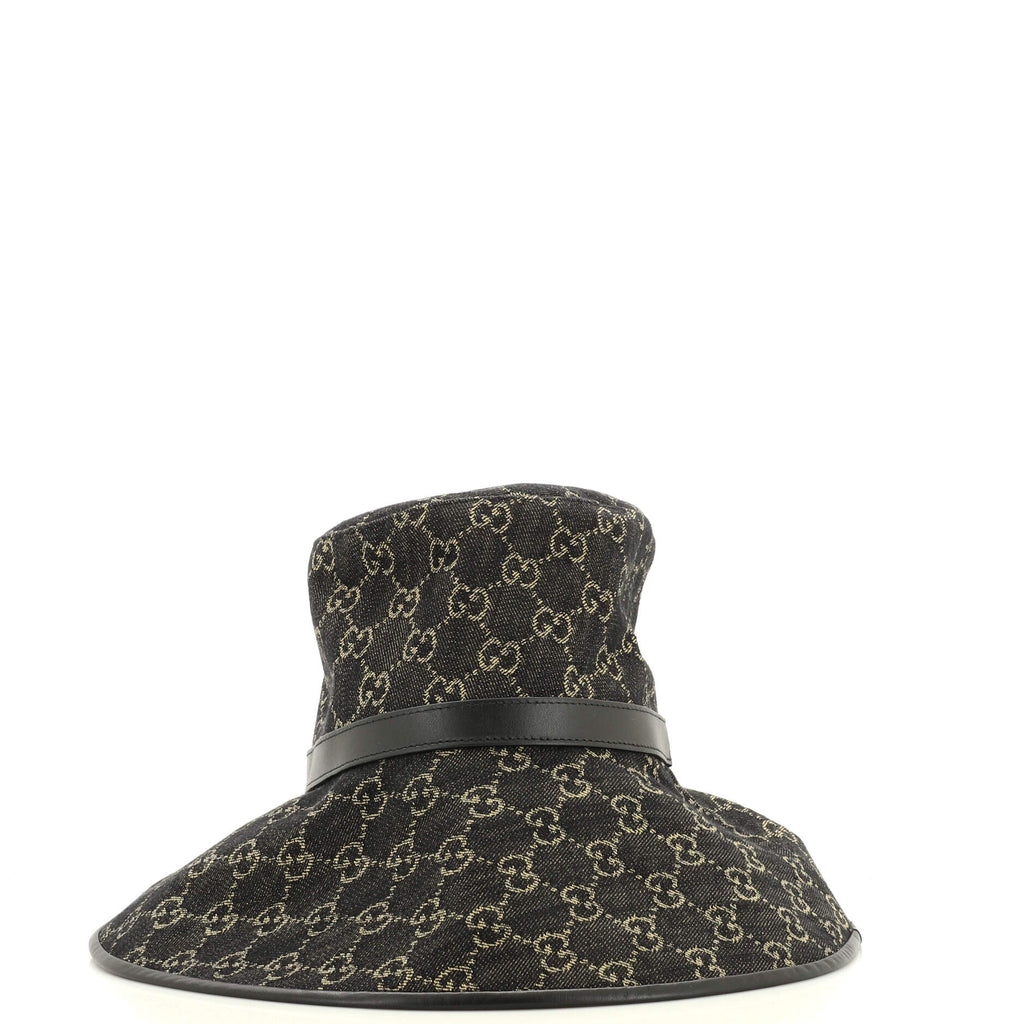 Wide Brim Hat GG Denim