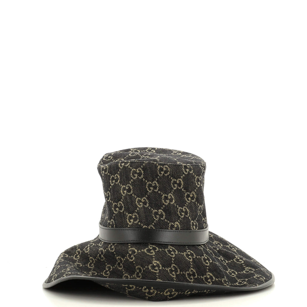 Wide Brim Hat GG Denim