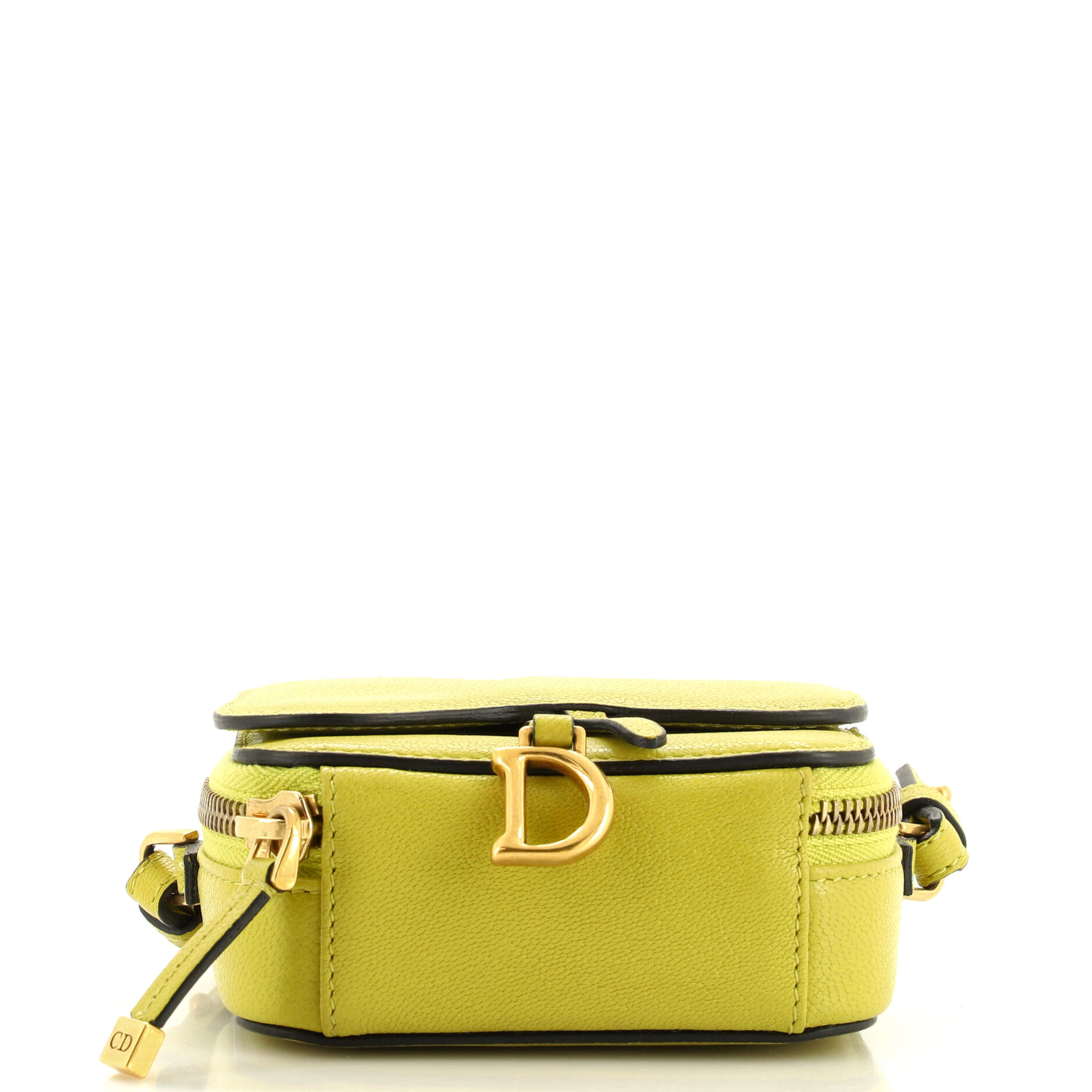 Saddle Shoulder Strap Pouch Goatskin Mini