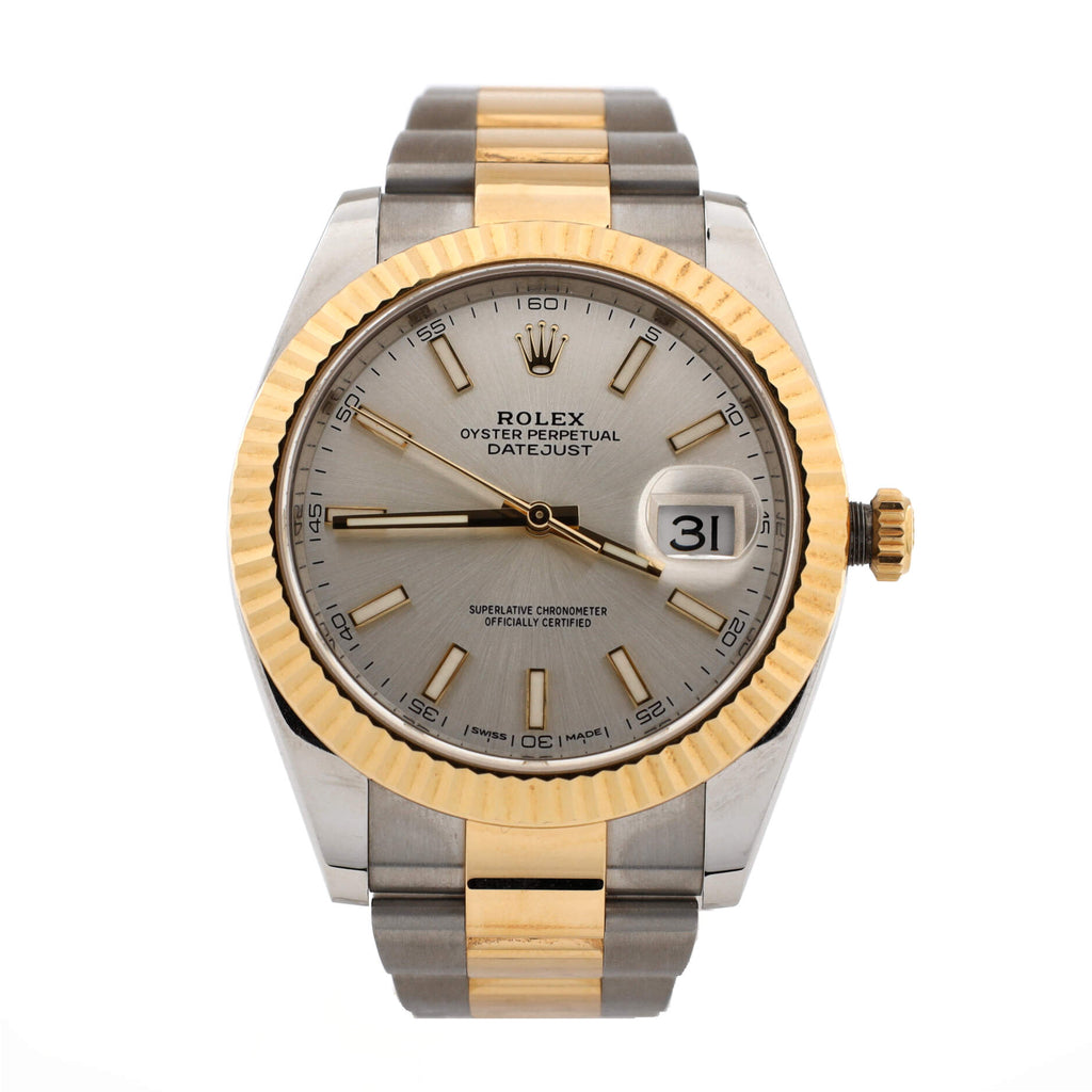 Oyster Perpetual Datejust Automatic Watch Stainless Steel and Yellow Gold 41