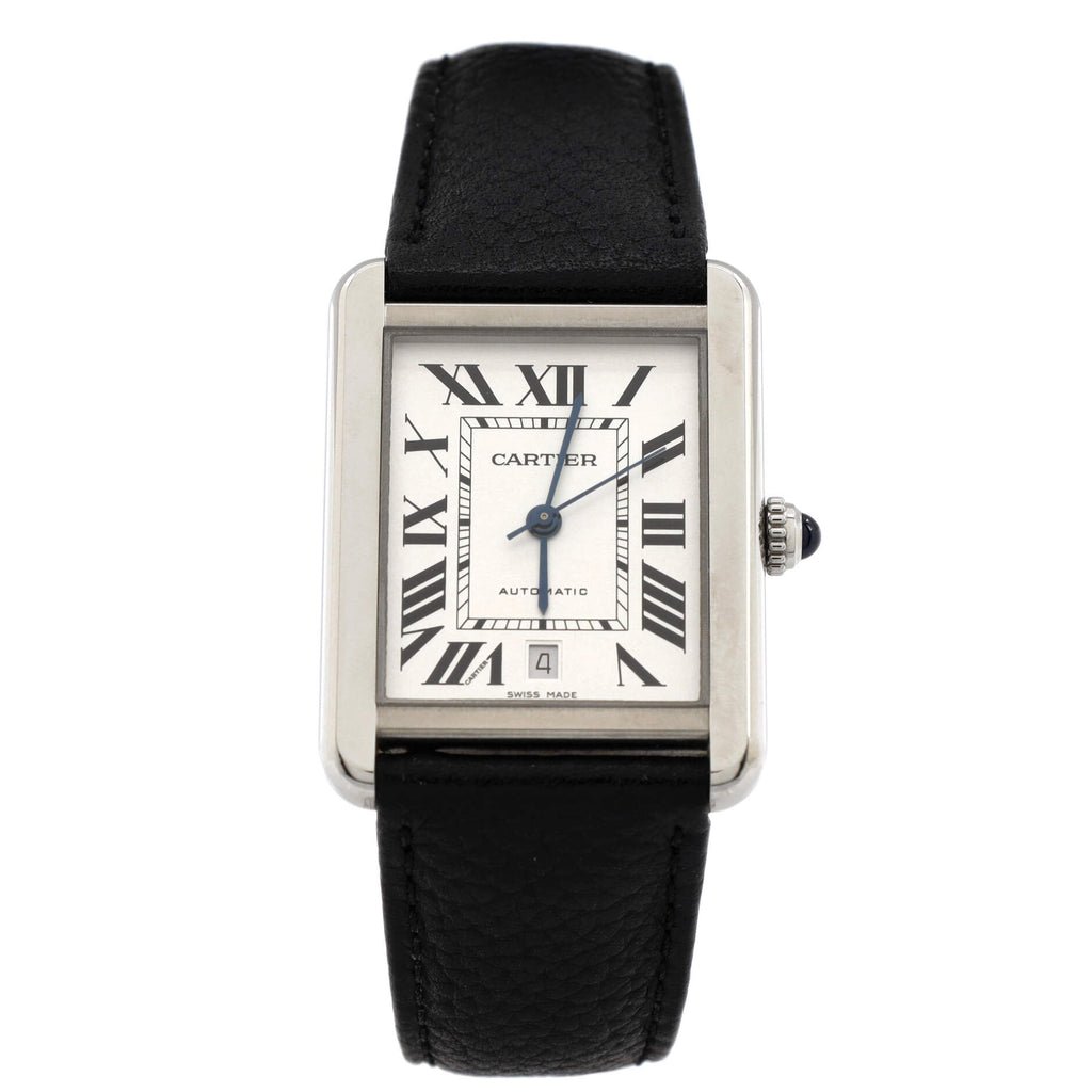 Tank Solo Automatic Watch Stainless Steel and Leather 31
