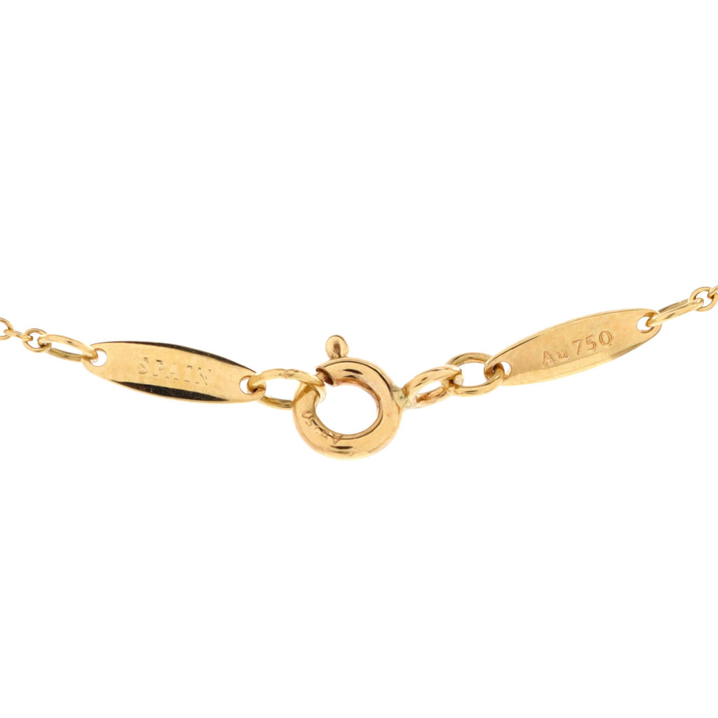 Elsa Peretti Open Heart Pendant Necklace 18K Yellow Gold 11mm
