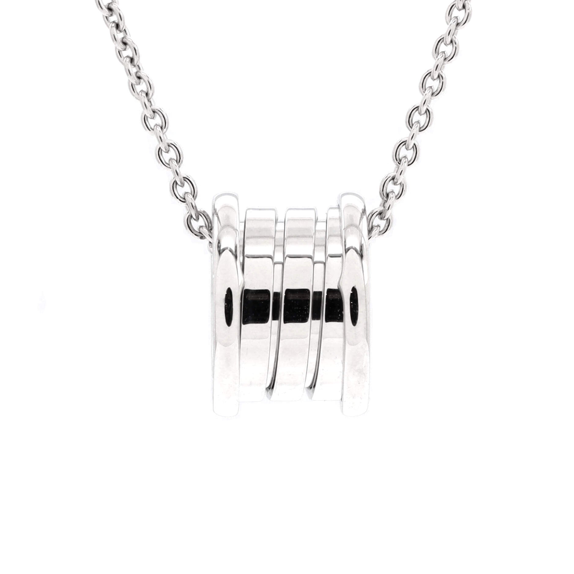 B.Zero1 Pendant Necklace 18K White Gold