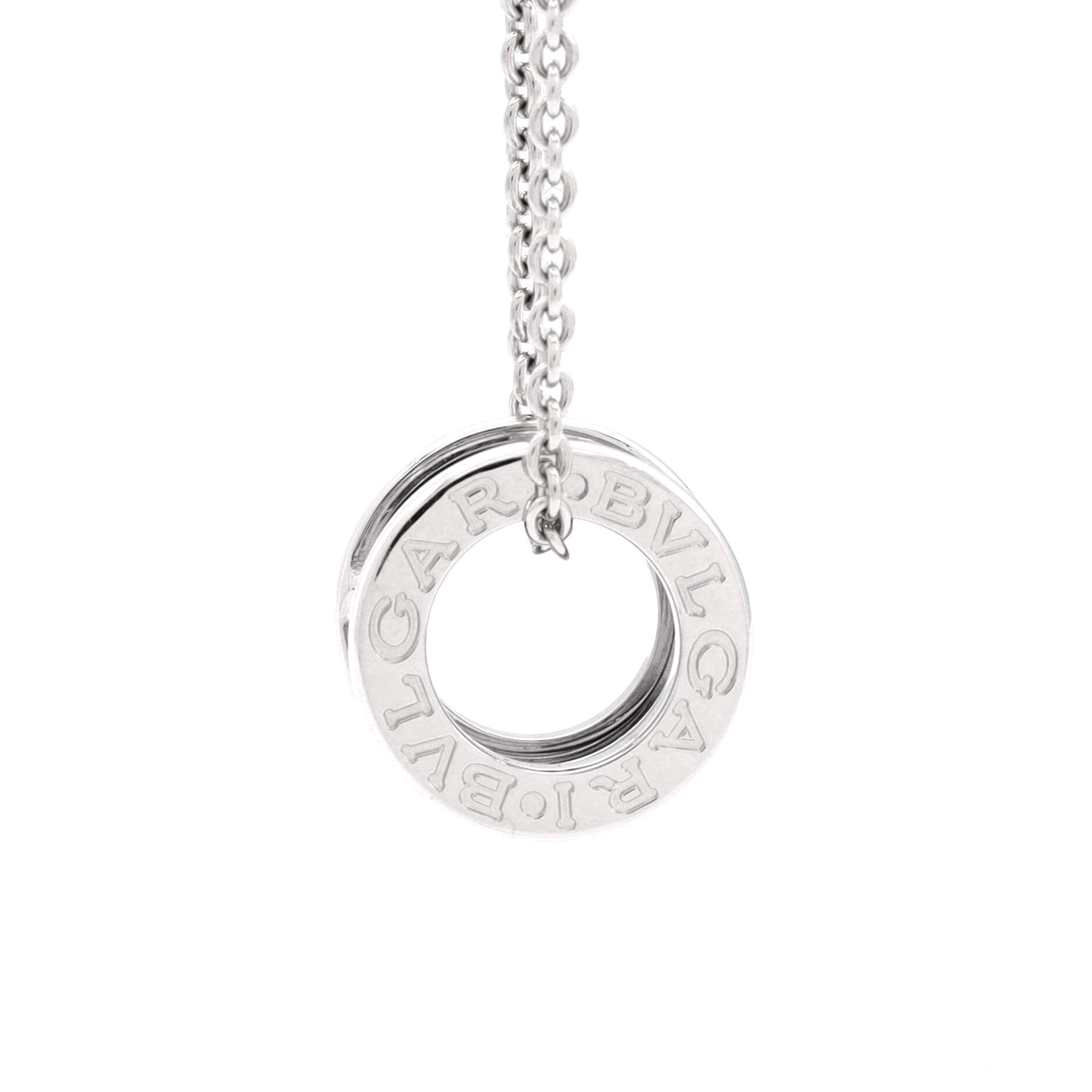 B.Zero1 Pendant Necklace 18K White Gold