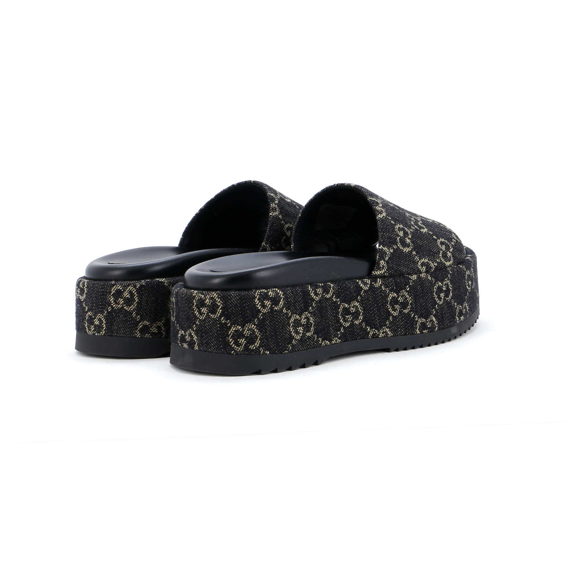 Women's Angelina Platform Slide Sandals GG Denim