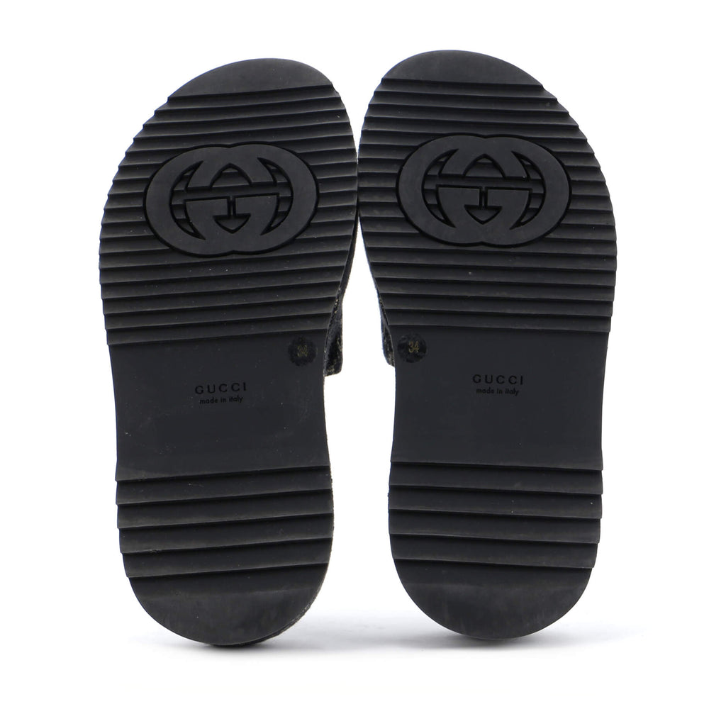 Women's Angelina Platform Slide Sandals GG Denim