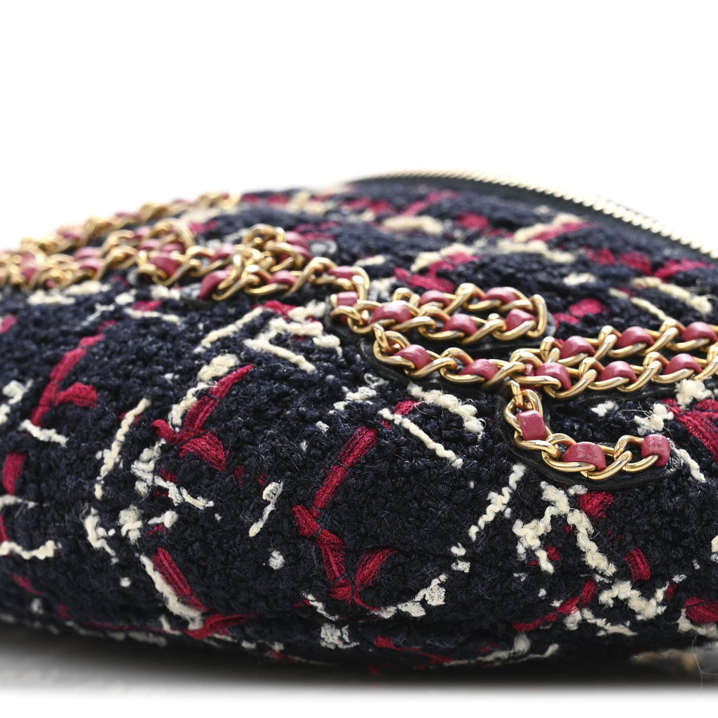 Tweed Quilted Chain 20s Signe Waist Bag Multicolor
