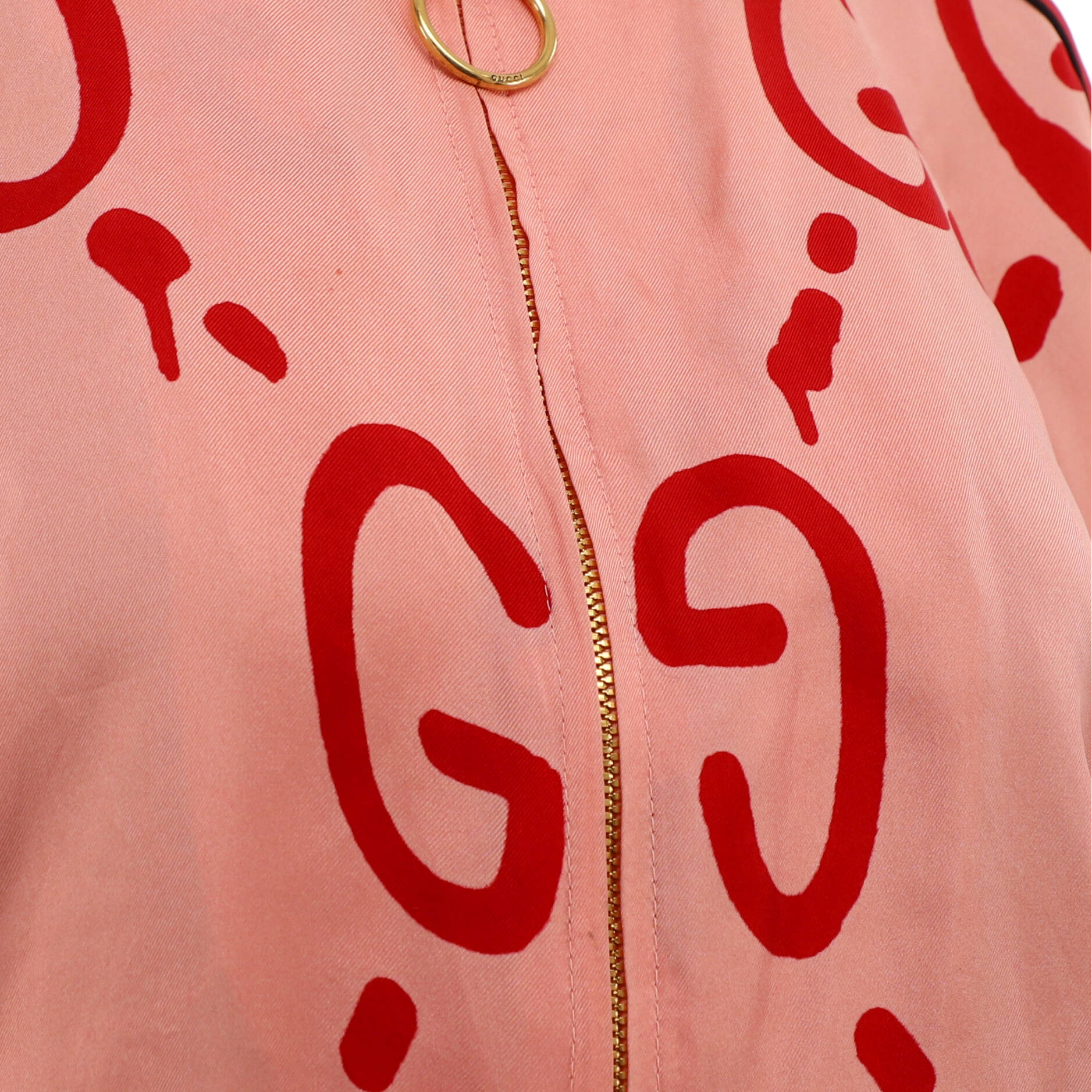 Women's Zip Bomber Jacket Jumbo GG Silk