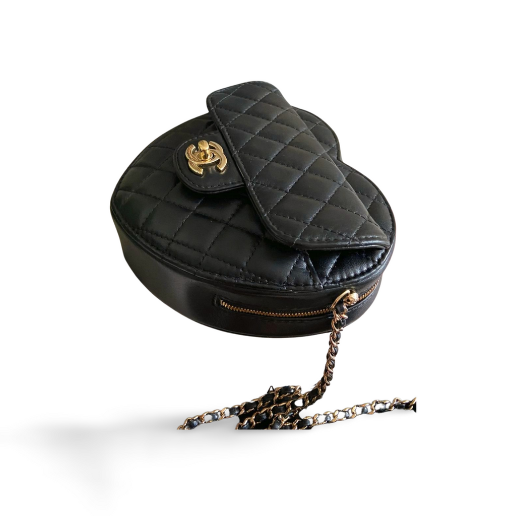 Chanel Heart Bag black  Lambskin GHW