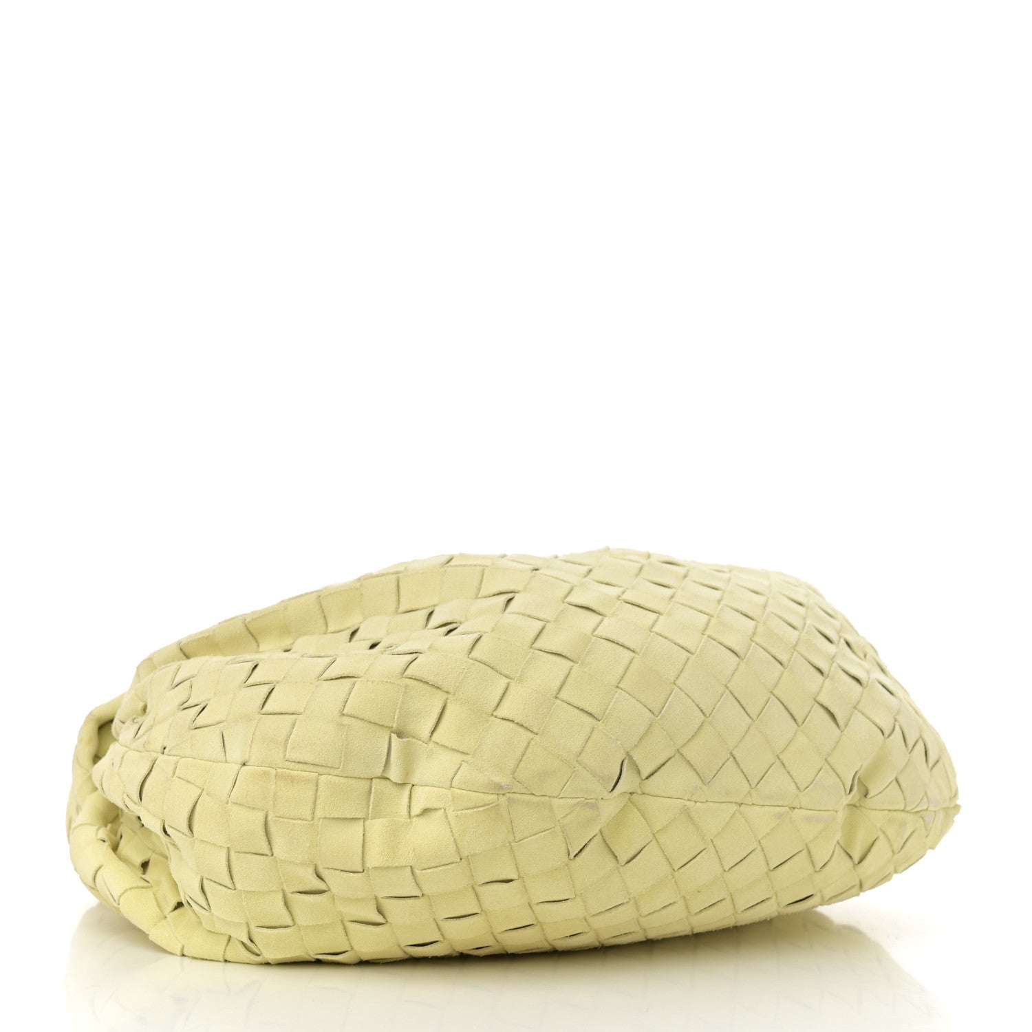 Suede Calfskin Intrecciato Teen Jodie Hobo Lemon Wash