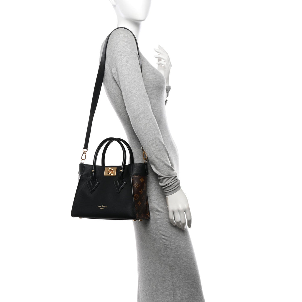 Calfskin Monogram On My Side PM Black