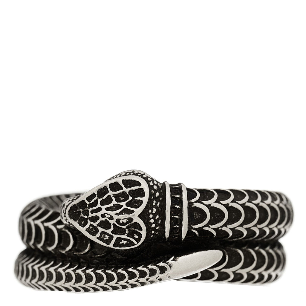 Sterling Silver Gucci Garden Snake Ring 56 7.75