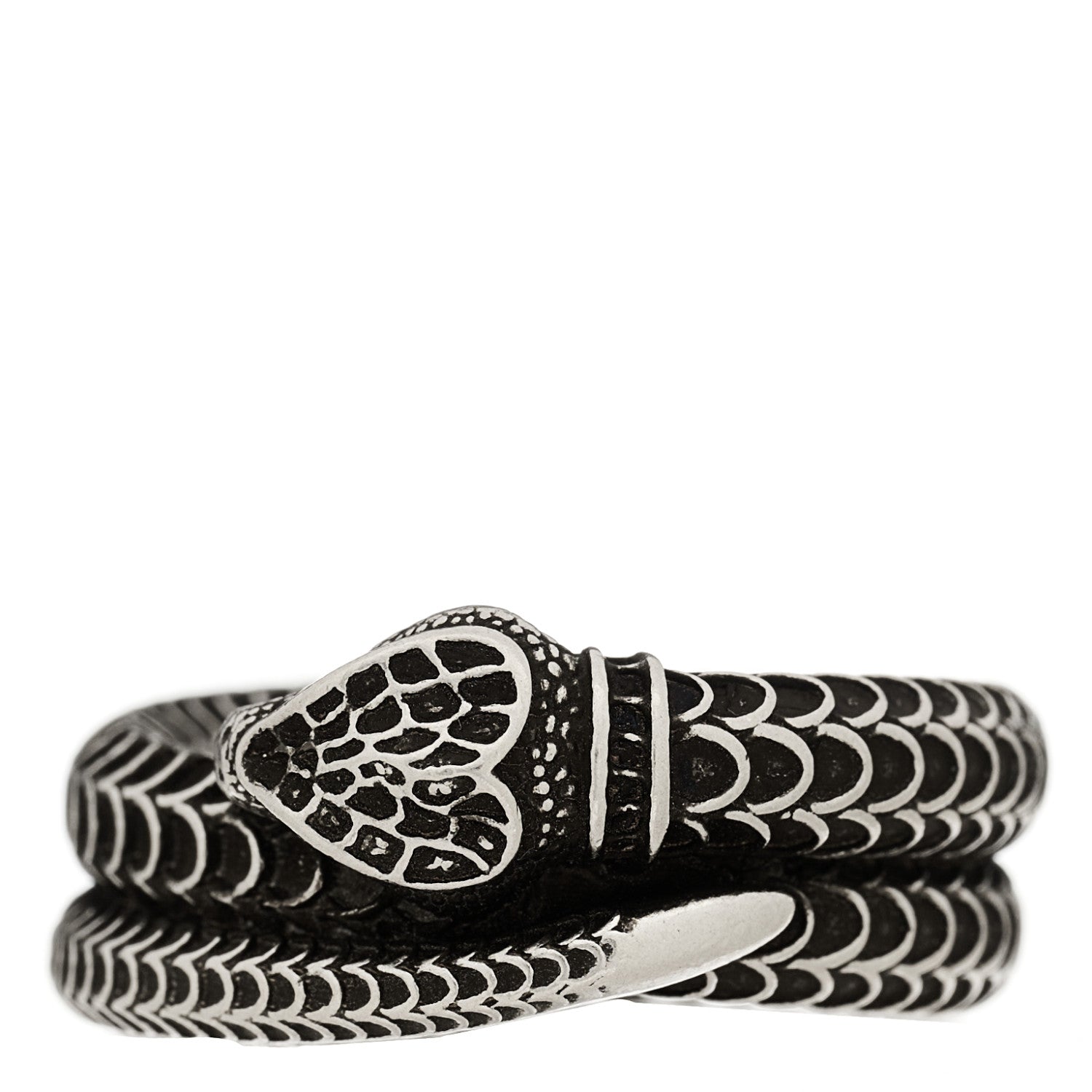 Sterling Silver Gucci Garden Snake Ring 56 7.75