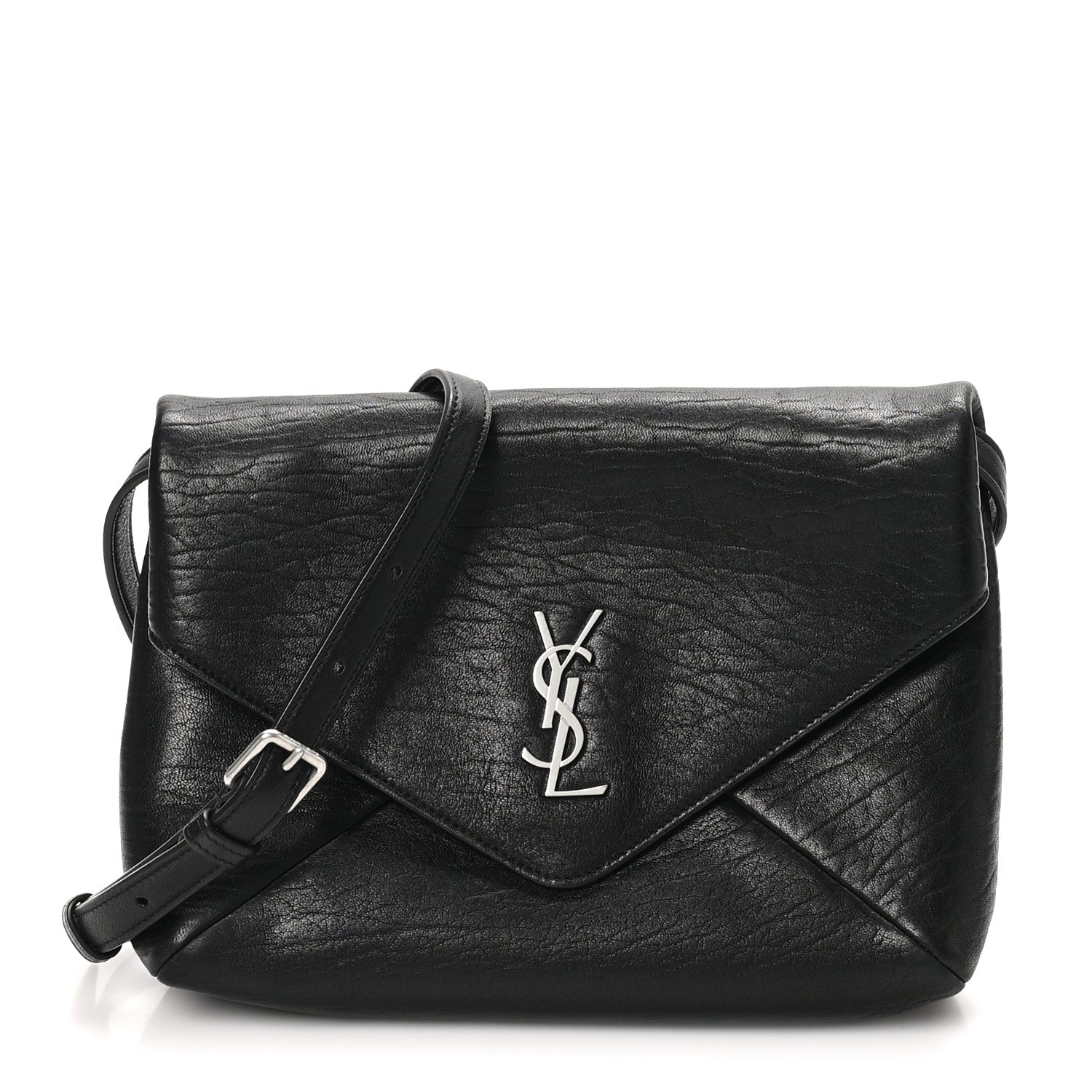 Lambskin Cassandre Envelope Messenger Black