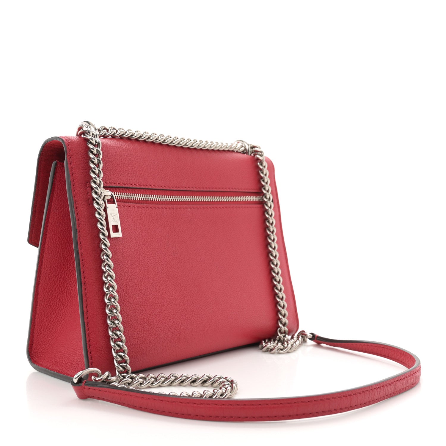 Soft Calfskin Mylockme Chain Bag BB Rubis