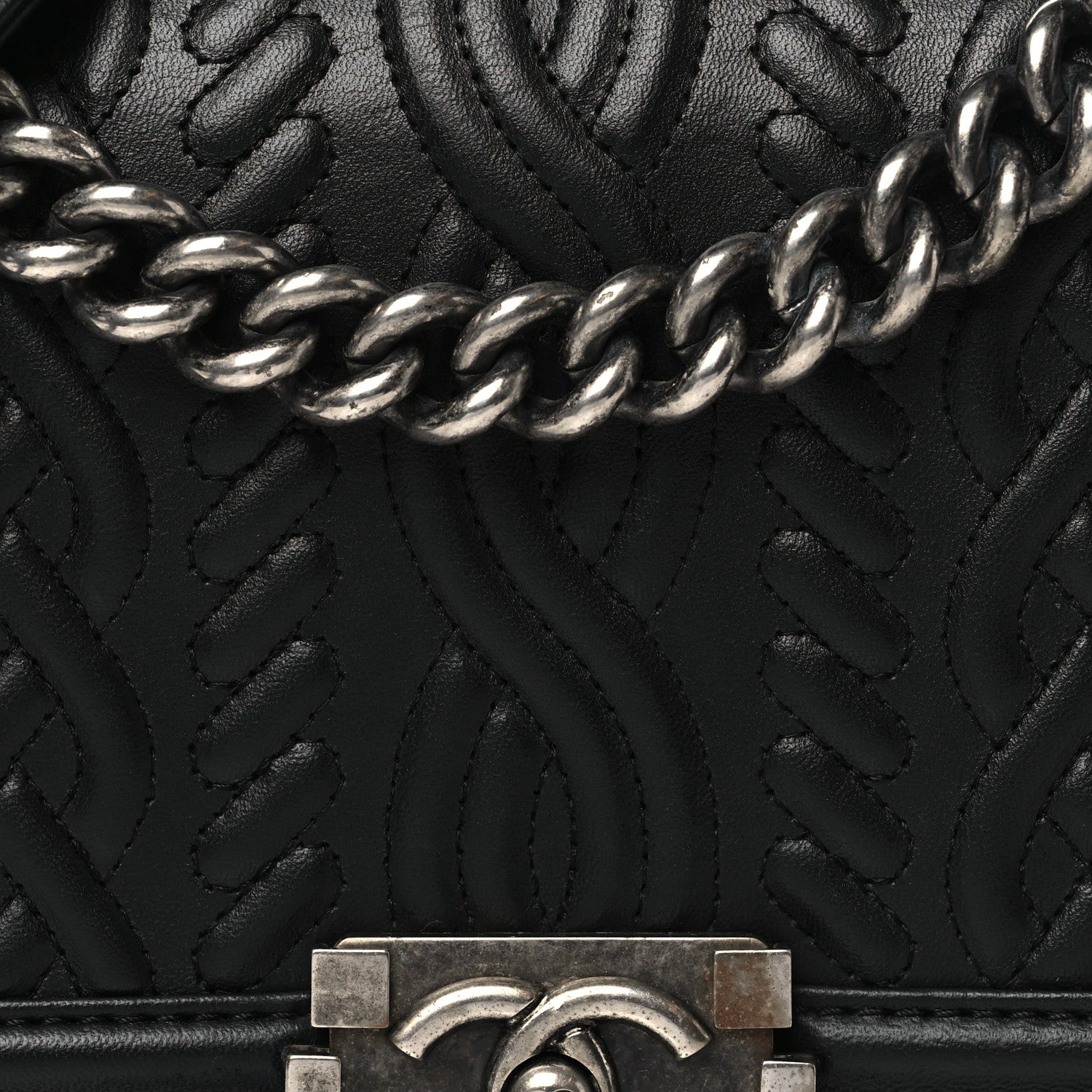 Lambskin Medium Celtic Boy Flap Black