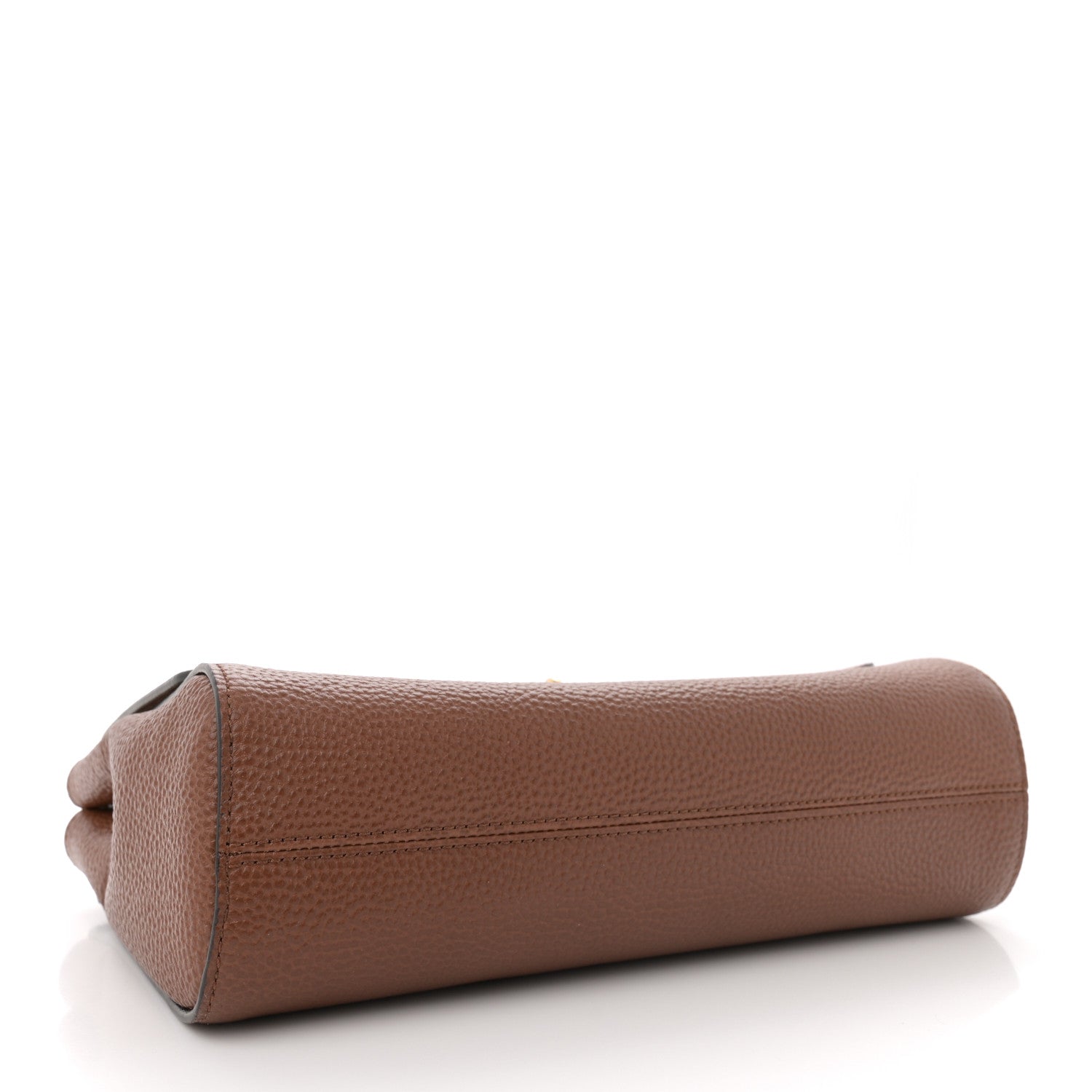 Small Classic Grain Calfskin Medium Lily Flap Oak
