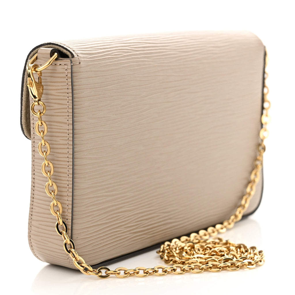 Epi Felicie Pochette Chain Wallet Galet