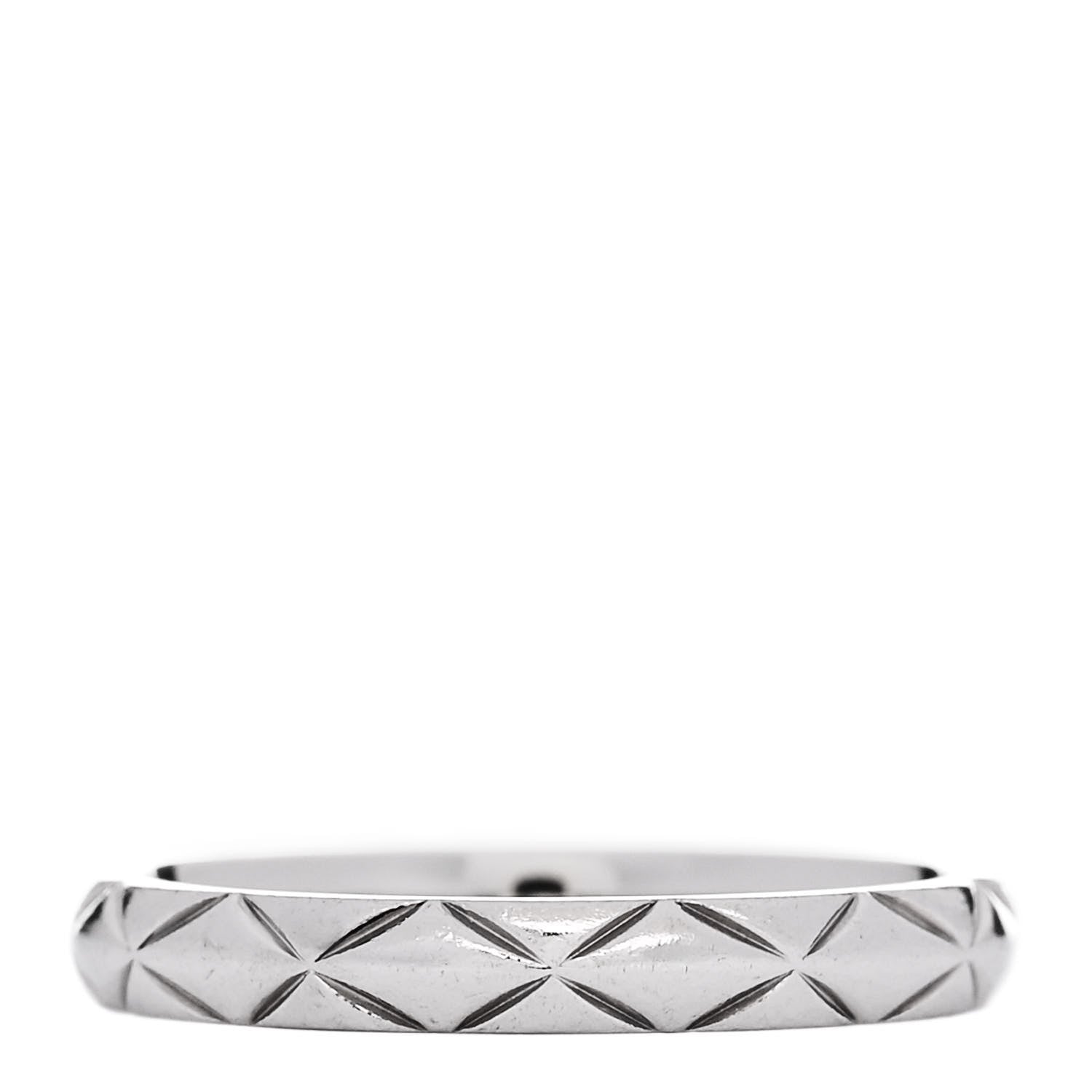 Platinum Mini Coco Crush Ring 49 4.75